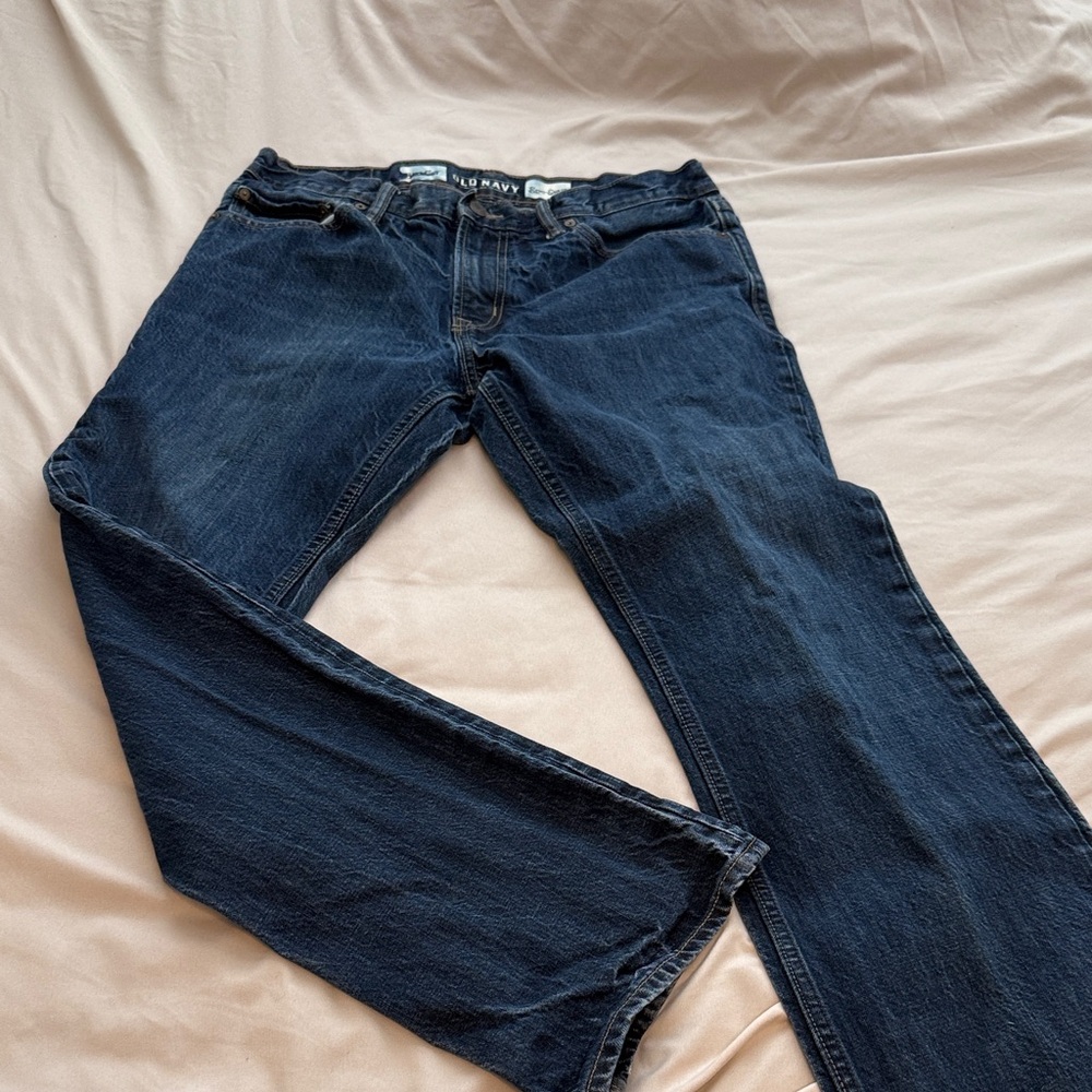 Old Navy Men's Dark Blue Bootcut Jeans